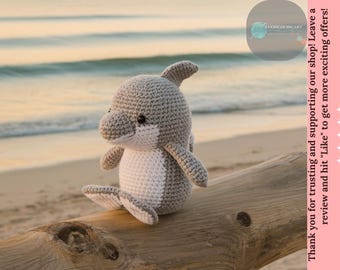 Mini Crochet Dolphin Pattern: Amigurumi Animal DIY (PDF Pattern)