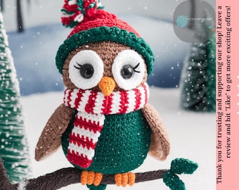Haakpatroon kerstuil: magisch amigurumi-dier (pdf-boek)
