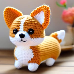Corgis Amigurumi Häkelanleitung: Easy Dog Plüschtier (PDF-Muster)