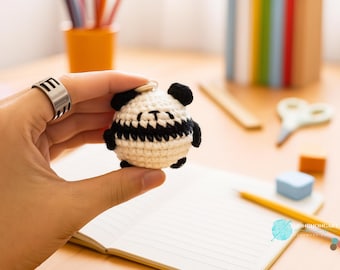 Panda Pen Topper Crochet Pattern: Easy Amigurumi Plushie (PDF Download)
