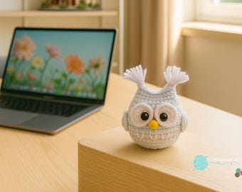 Patrón de Búho Amigurumi de Ganchillo: Peluche de Hilo DIY (Descarga PDF)