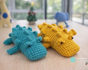Mini Crocodile Crochet Pattern PDF | Cute Alligator Amigurumi | Small Plush Toy | Beginner Friendly | Instant Download