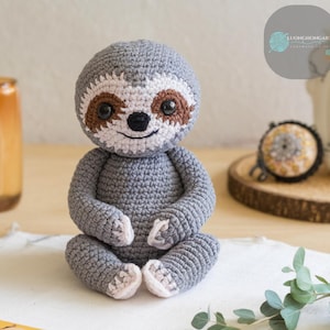 Sloth Crochet Pattern: Amigurumi Animal PDF Ebook