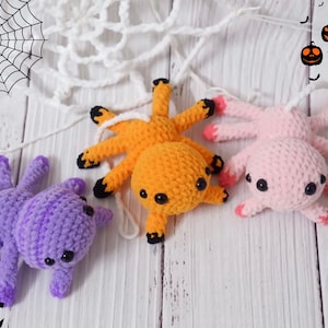 3in1 Spider Plushies Crochet Pattern Bundle, Crochet Halloween Pattern, Easy Crochet Animal DIY Stuffed Animal, Spider Amigurumi Pattern