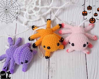 Spider Plushie Crochet Pattern Bundle: Easy Halloween Amigurumi (PDF Pattern)