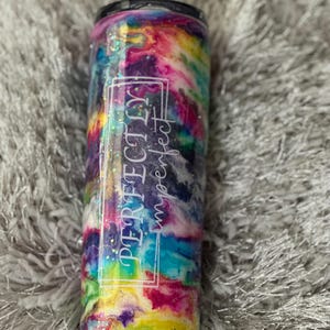 Custom Swirl 20  oz skinny and 30 oz Handmade Tumbler, Custom Swirl Alcohol Ink Tumbler, Colorful Tumblers