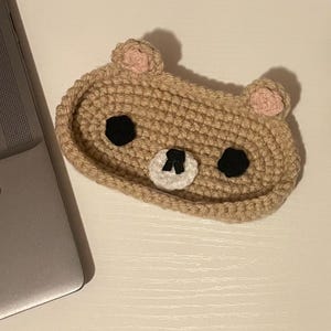 Crochet Glasses Tray,rilakkuma Glasses Tray,rilakkuma Crochet