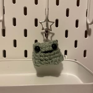 Frog Key-chain,crochet frog,crochet,bag charm,cute gift