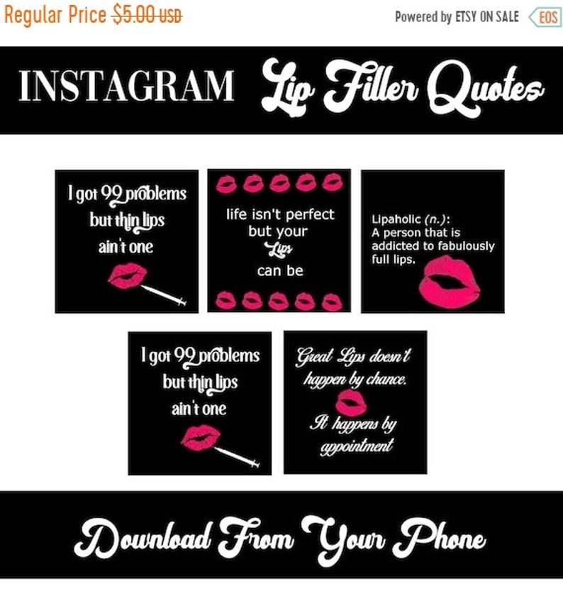 Springsale Instagram Botox Citations De Remplissage De Etsy France