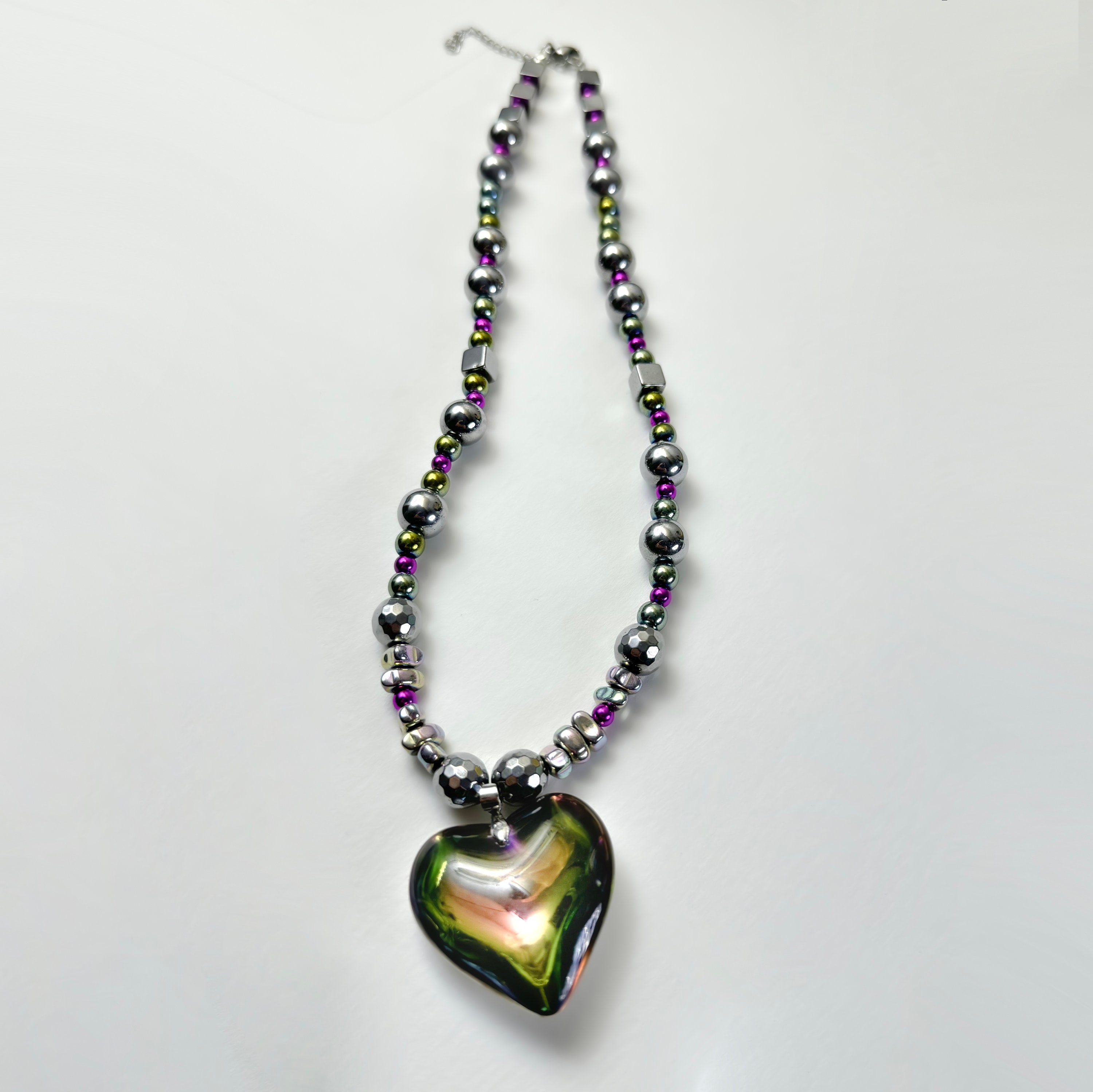 アクセサリー archive grunge heart necklace y2k Y2K Unisex Necklace | Heart Shaped Necklace | Grunge Style