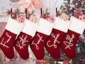 Red Plush Christmas Stocking,Personalized Christmas Stockings,Custom Name Christmas Stocking,Christmas Gift,2024 Family Stockings,Decor Gift