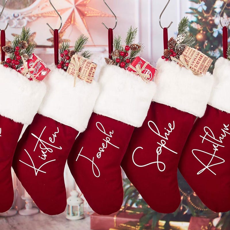Fancy Christmas Stockings Personalized Christmas Stockings