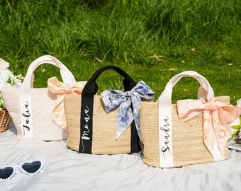 Bolso de paja personalizado: Regalo a medida para despedida de soltera