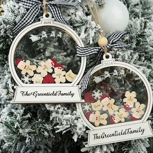 Personalized Gingerbread Family Christmas Ornament 2025