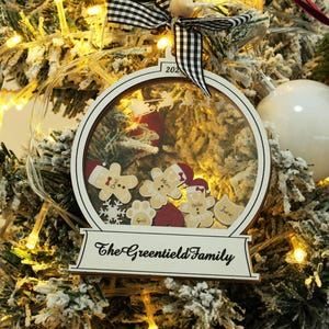 Custom Family Christmas Ornament 2024: Personalized Gingerbread Gift