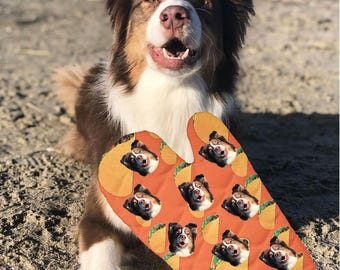 Personalized Dog Photo Oven Mitt: Custom Pet Gift