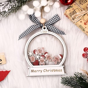 Personalized 4D Cookie Christmas Ornament: Custom Family Gingerbread