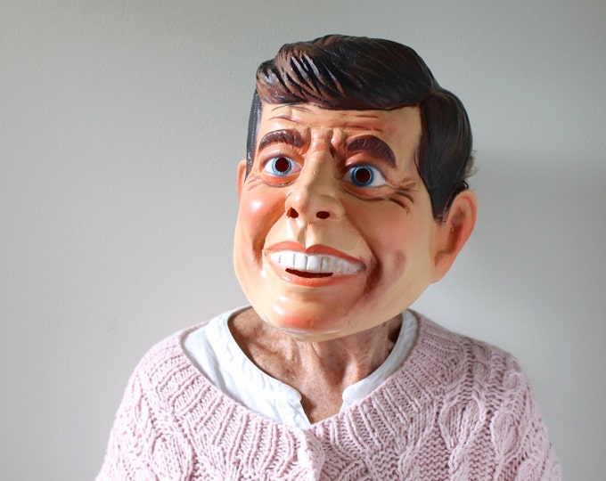 1961 JFK Halloween Mask, Original John F. Kennedy Halloween Mask