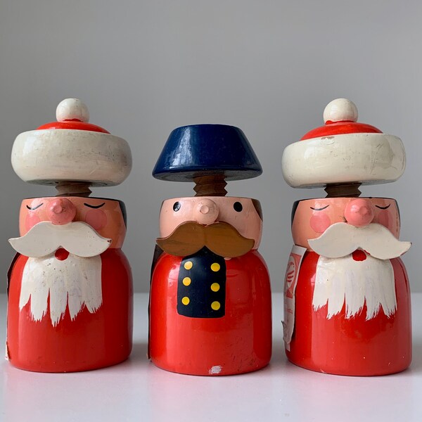 Italian vintage nutcrackers, Santa Claus nutcracker, Wooden nutcrackers, Italian Christmas decorations, 12/25 Christmas Crafts