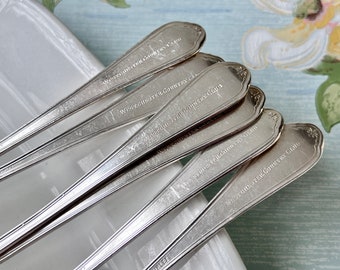 Westchester Country Club silver, Iced tea spoons, Reed & Barton Corsican pattern