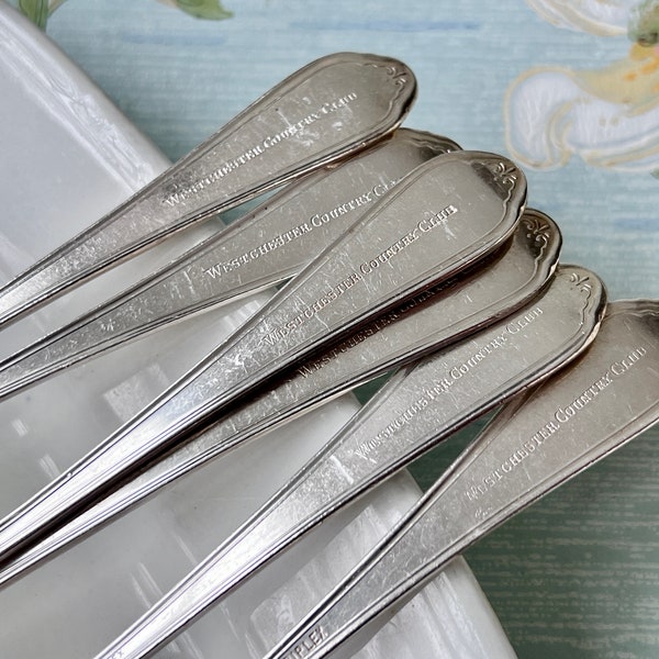 Westchester Country Club silver, Iced tea spoons, Reed & Barton Corsican pattern