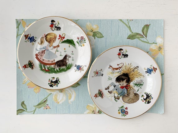 Nursery clearance rhyme plates