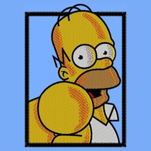 Diseños de máquinas de bordar de Homer Simpson señalando