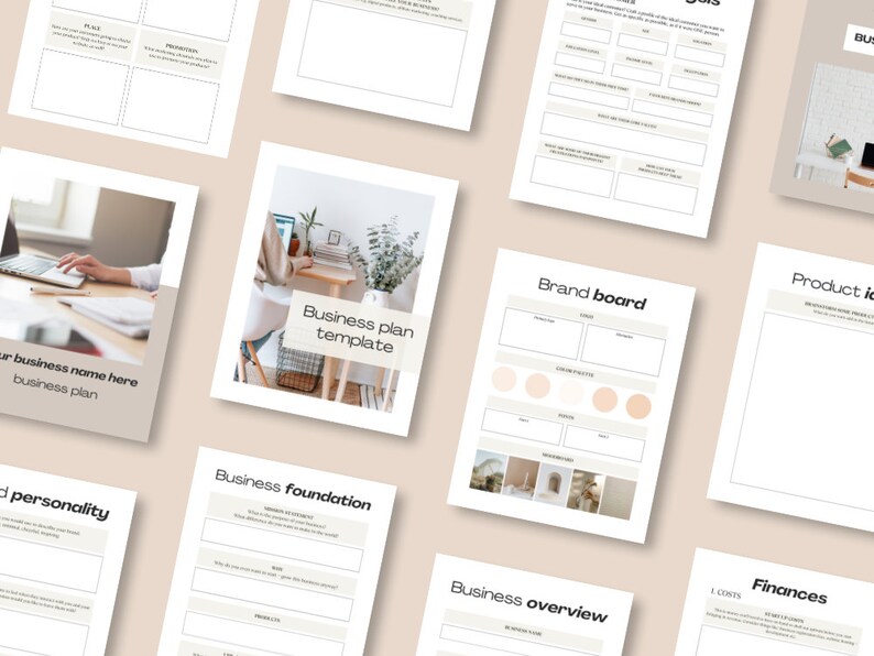 Business Plan Canva Template - ALL You Need to Start a Business Plan ...