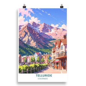 Telluride, Colorado Art Print | Telluride Town | Colorado Travel Poster
