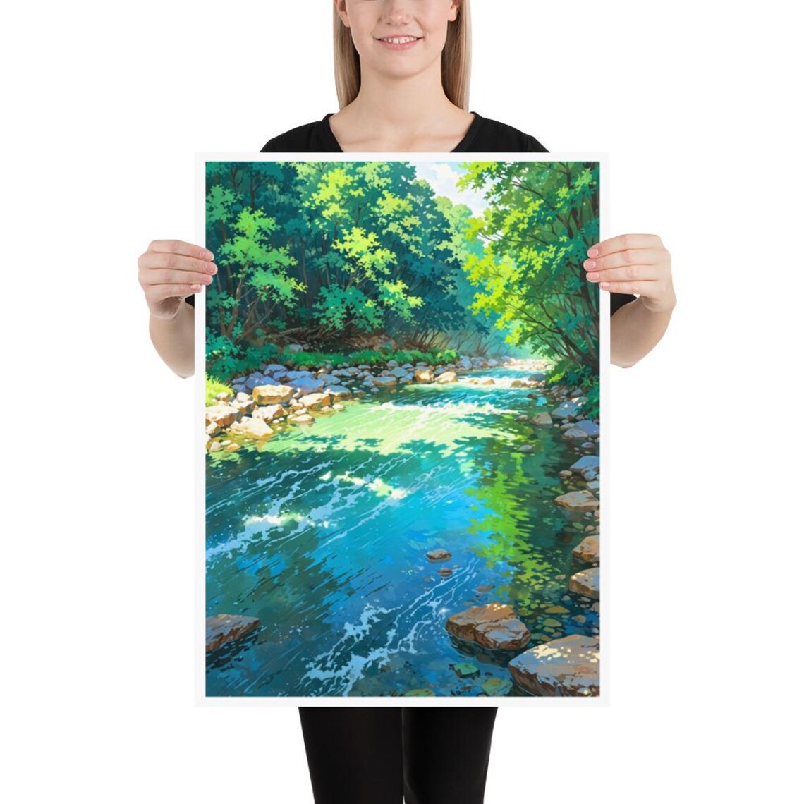 Georgia Rivers Posters Chattahoochee River- Georgia Landscape Poster | Georgia Wall Art - Etsy