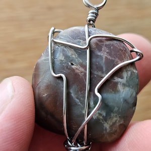 Wire Wrapped Colorful Jasper