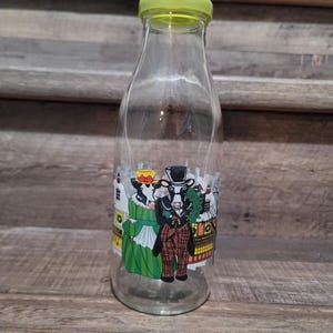 Cow-lectable Vintage Glass Milk Jug With Lid By Sherwood Brands.