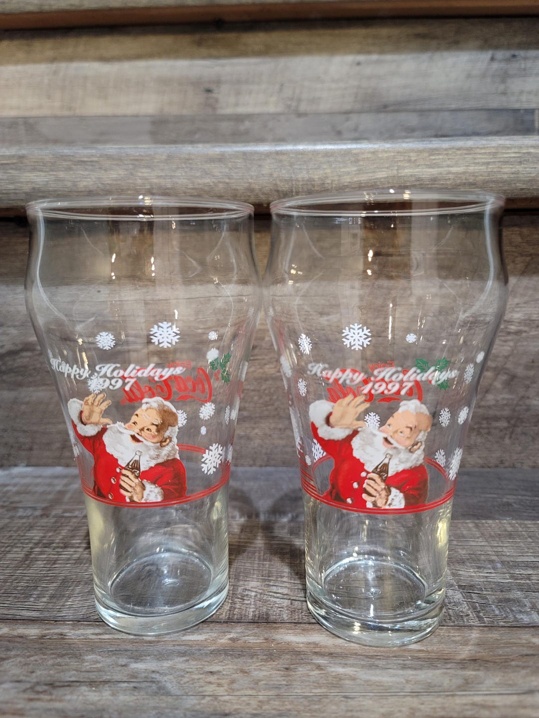 Coca Cola Christmas Glassesnull