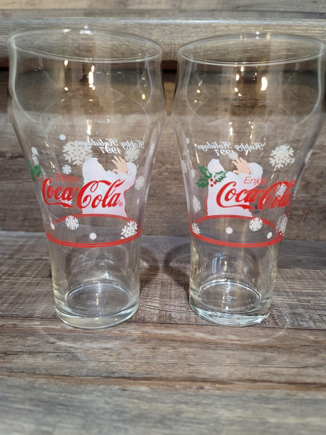 Coca Cola Christmas Glassesnull