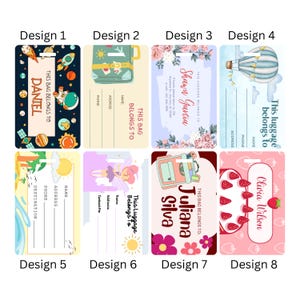 Personalized Double-Sided Luggage Tag: Custom Travel Bag ID