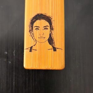 Gepersonaliseerd portret, lasergegraveerde gezichten, houten label, gepersonaliseerd verjaardagscadeau, gepersonaliseerde lasergegraveerde gezichten, gegraveerd hout
