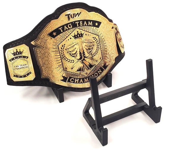 Wrestling and Championship Belt Display Stand – Fits WWE, AEW, UFC, Boxing Belts