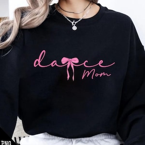 Dance Mom Coquette Bow Png, Dance Png, Dance Ballet Girl , Mother&#39;s Day Png, Gift for Dancer, Dance Lover, Dance Mom Life Png