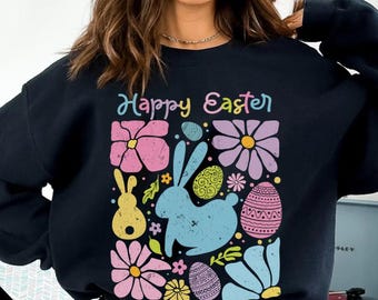 Happy Easter PNG, Easter Bunny Png, Vintage Happy Easter Png,  Funny Easter Bunnie Rabbit Png, Easter Coquette Png, Easter Holiday Gift Png