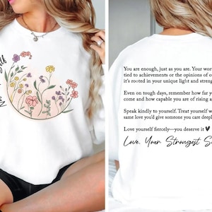 Note To Self png svg, Motivational Sublimation, Mental Health png svg, Positive Inspirational Quotes, Dear Person Behind Me, Love yourself