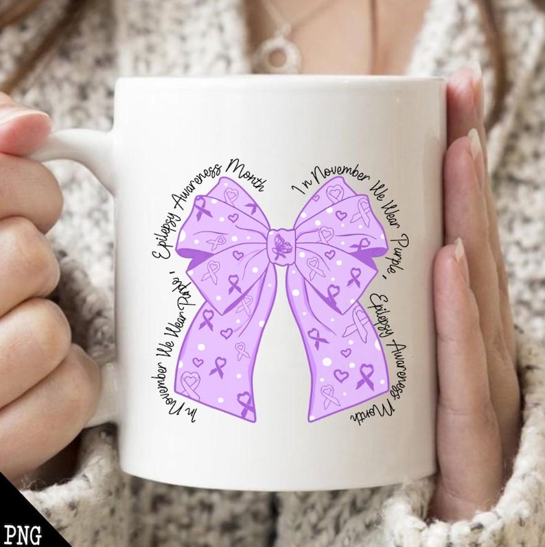 In November We Wear Purple PNG SVG, Epilepsy Awareness Png, Epilepsy ...