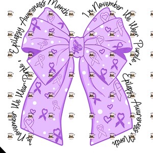 In November We Wear Purple PNG SVG, Epilepsy Awareness Png, Epilepsy ...