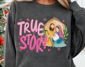 True Story Png, Jesus Christmas Png, Baby Jesus Png, Joy To The World Png, Christian Xmas Png, Bible Verse Png, Nativity Scene,Oh Holy Night