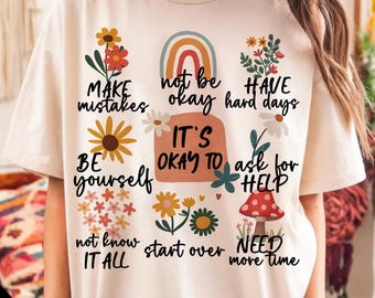 Its Okay To Make Mistakes Png, Its Okay To Not Be Okay Png, Mental Health Matters Png, Motivation Saying, Be Yourself Png, Positive Gift