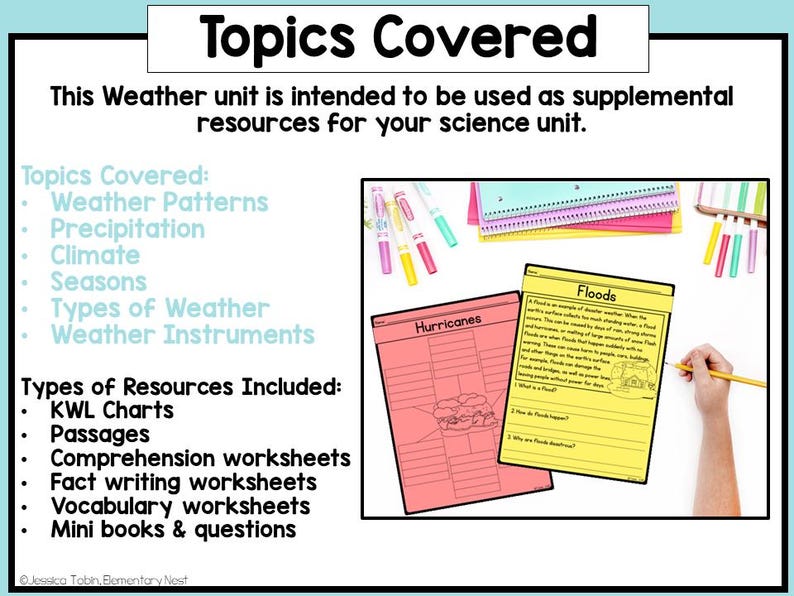 Weather Worksheets: Science Reading Passages and Activities (PDF ...