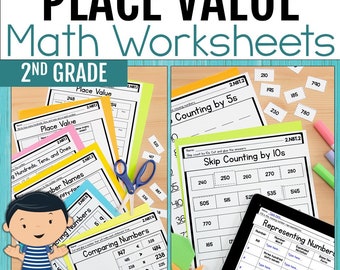 2nd Grade Place Value Worksheets: Math Chart & Poster (PDF)
