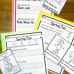 Spring Reading Activities - Spring Mini Book Readers Fiction ...