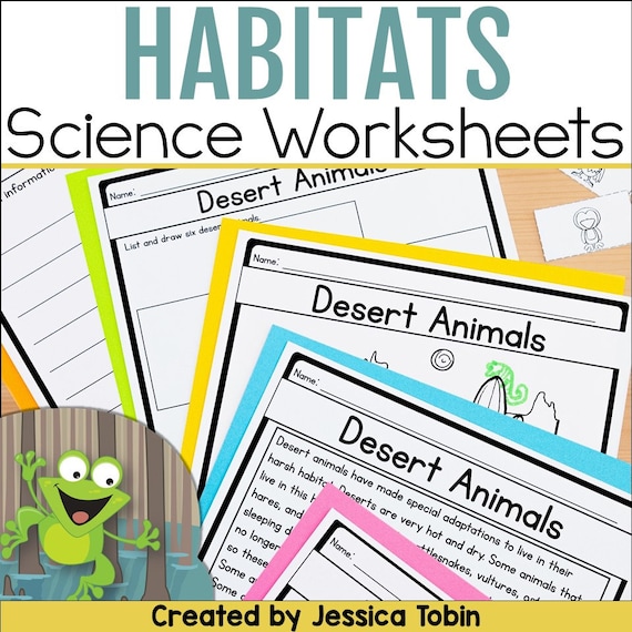 Animal Habitats Worksheets: Science Reading Passages (Digital Download)