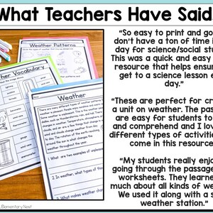 Weather Worksheets: Science Reading Passages and Activities (PDF ...