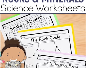 Rocks and Minerals Worksheets: Geology & Rock Cycle (PDF)